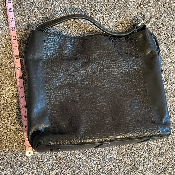 BRIGHTON Camelot Leather Black Shoulder Bag - Picture 9 of 15